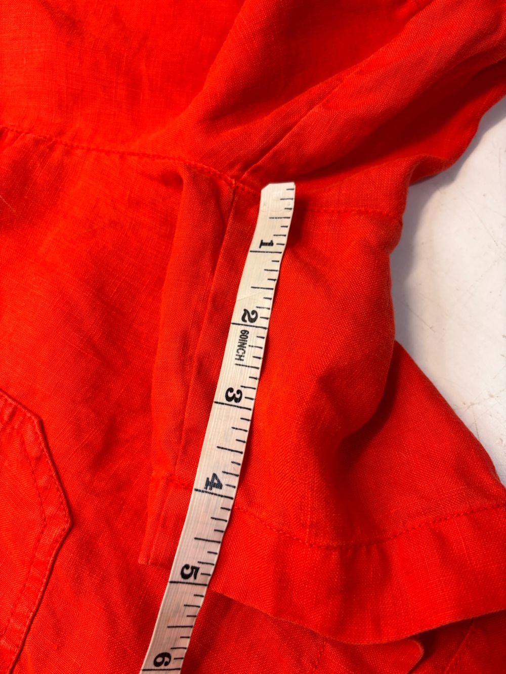 Tommy Bahama Leigh Fit Linen Vibrant Red Shorts, Size 10 - Picture 10 of 10